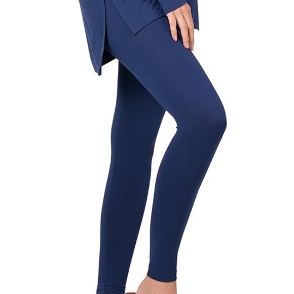 V-Neck Long-Sleeve Loungewear Leggings Set - Picture 4 of 5